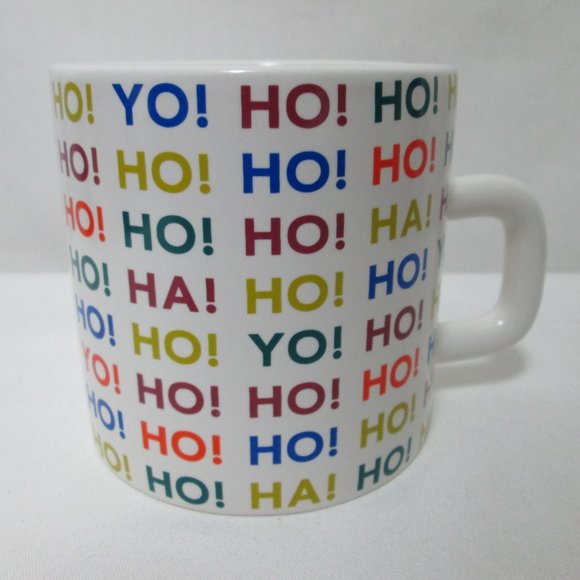 Kate Spade Saturday Ho! Ha! Yo! Mug Cup Microwave & Dishwasher Safe - Picture 3 of 13